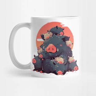 sleeping boars Mug